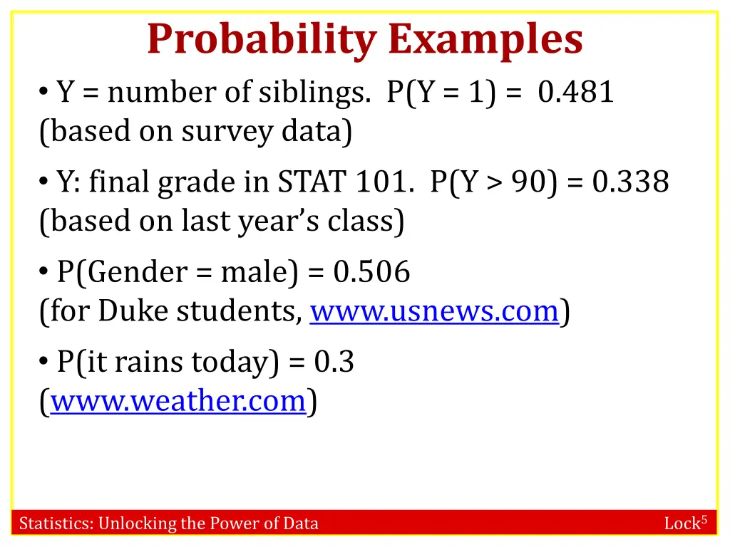 probability examples y number of siblings