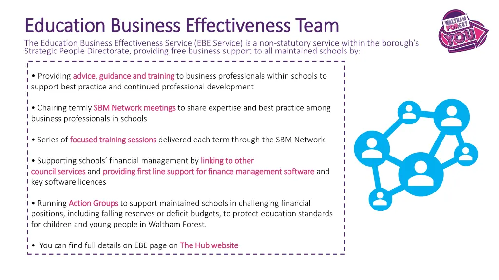 education business effectiveness team education