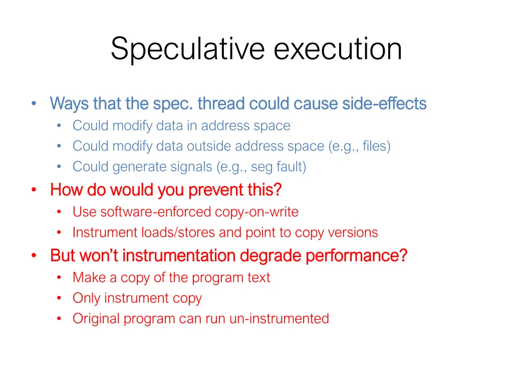 speculative execution 2