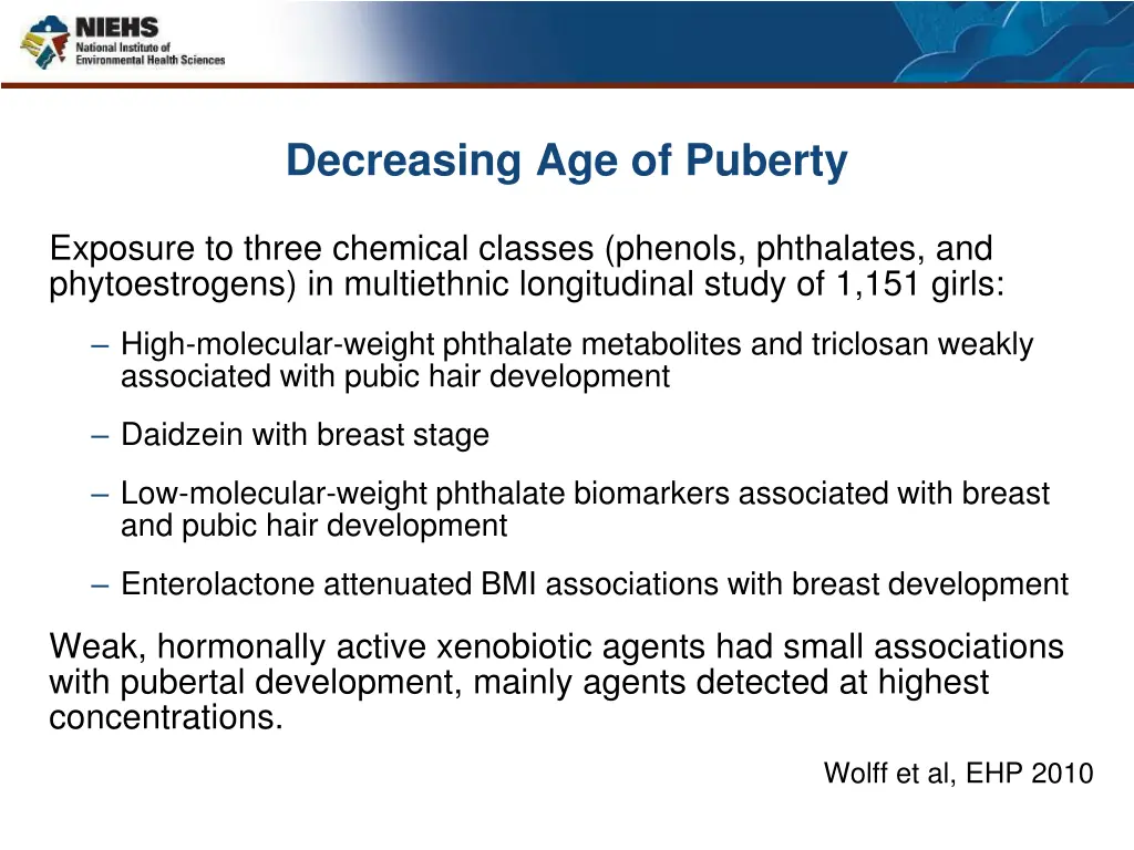 decreasing age of puberty 2