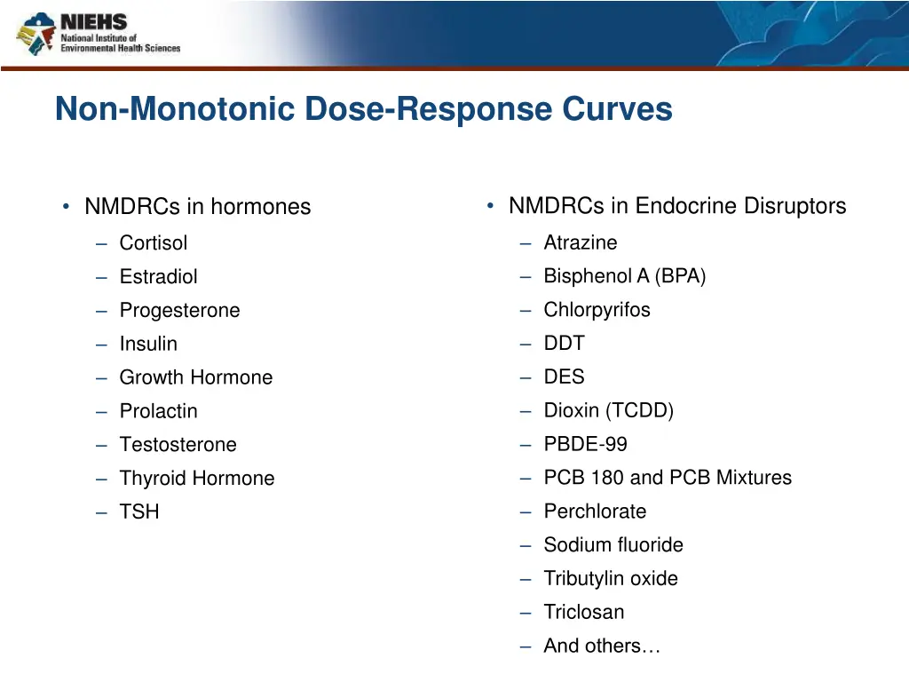 non monotonic dose response curves 1