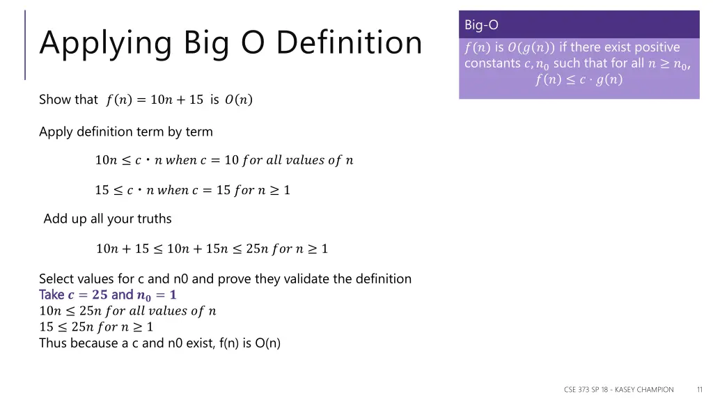big o