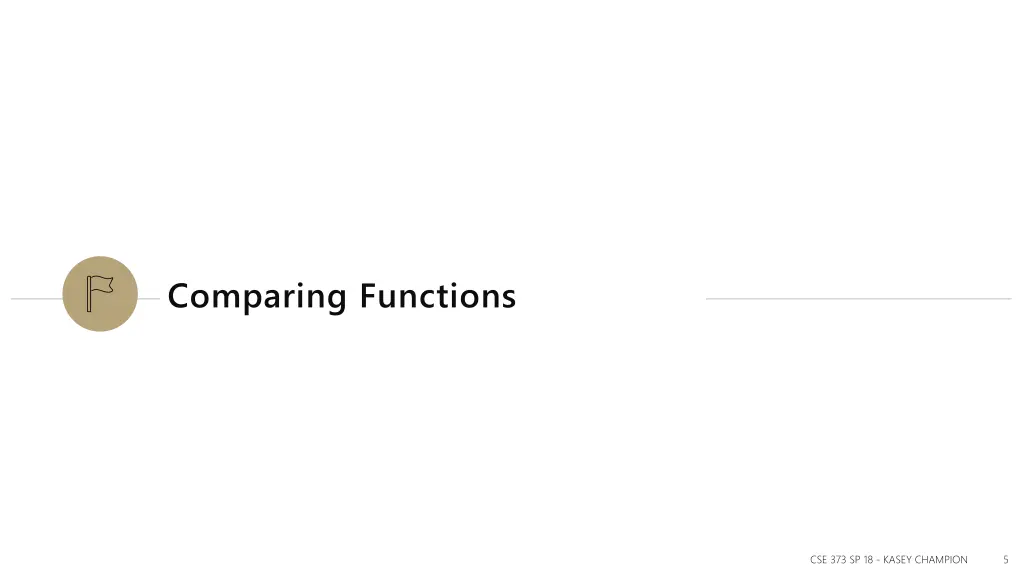 comparing functions