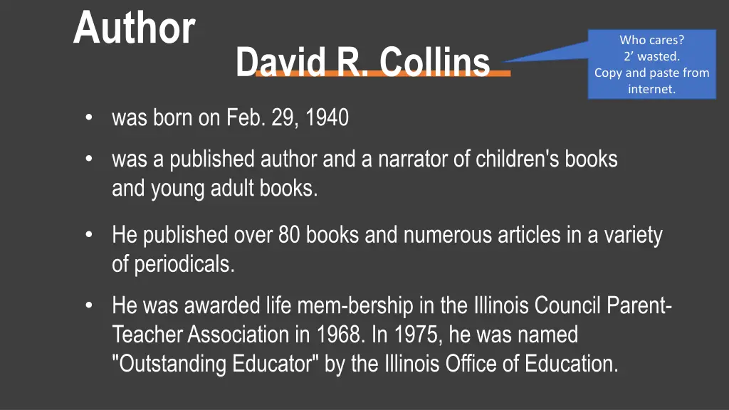author