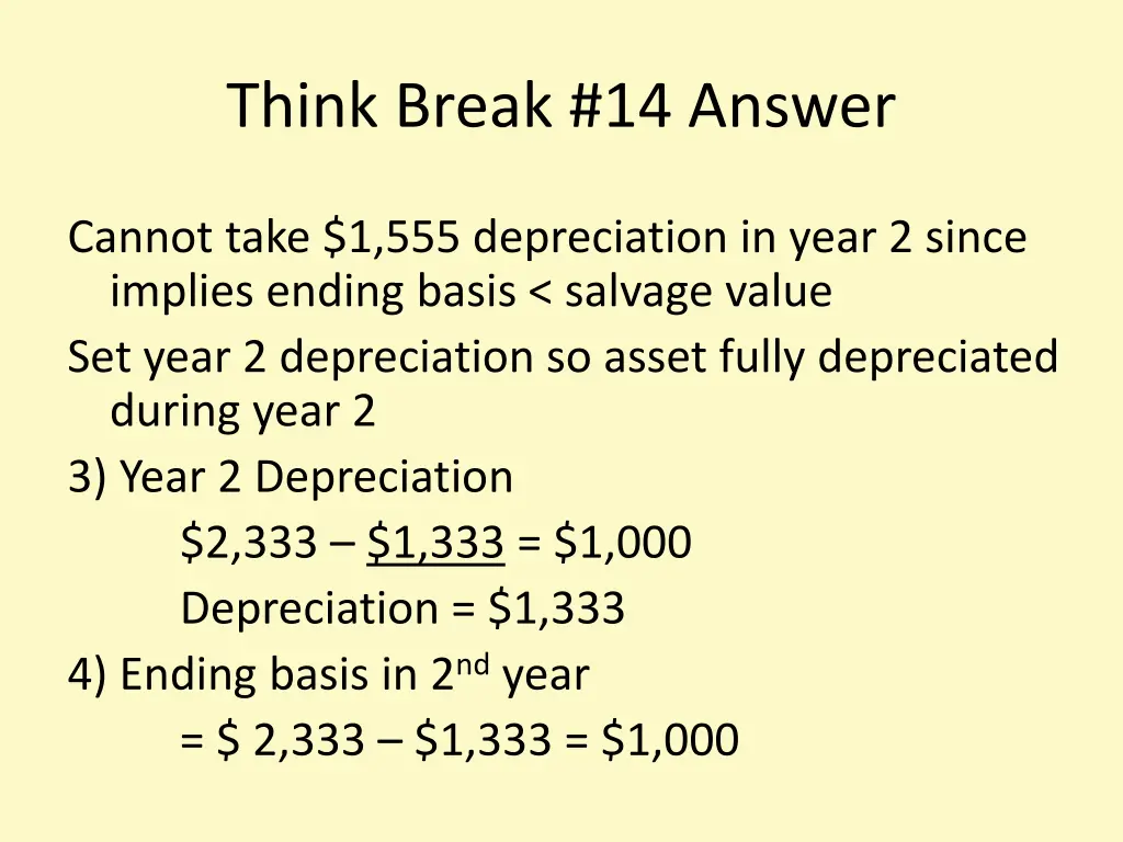 think break 14 answer 1