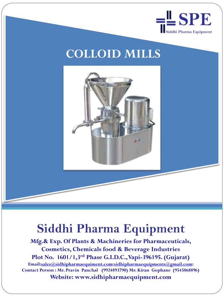 colloid mills
