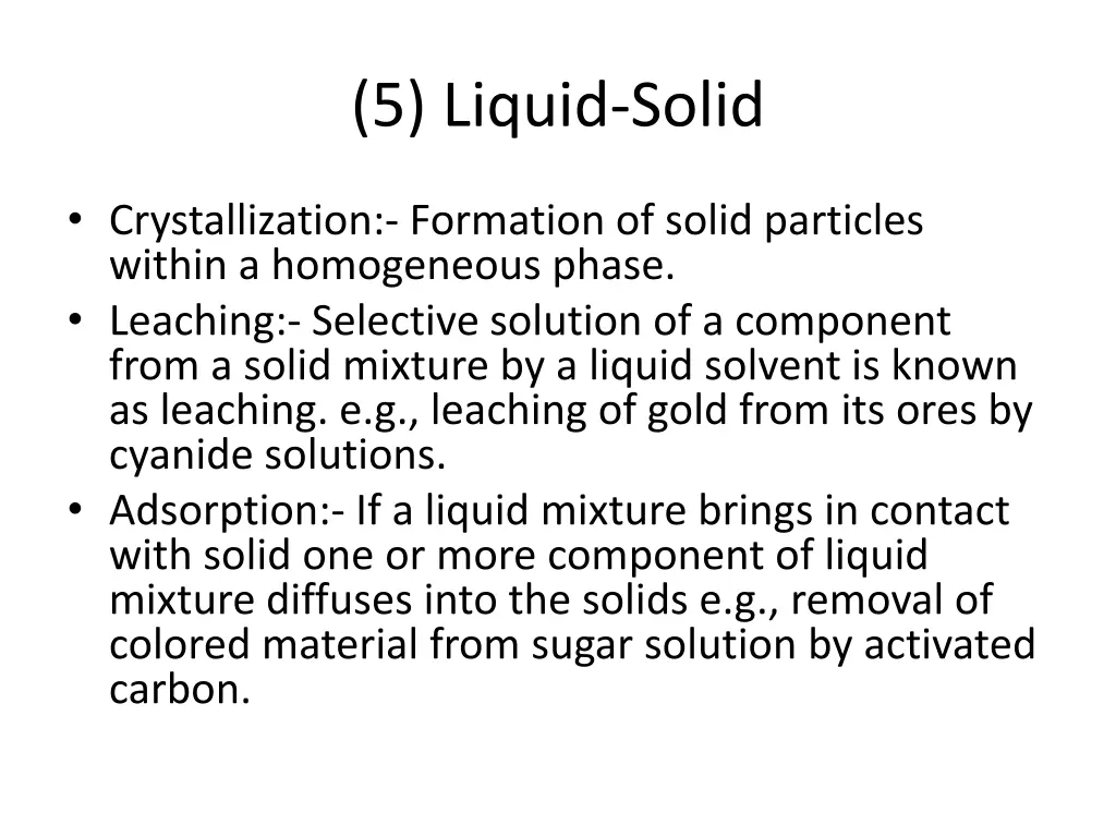 5 liquid solid