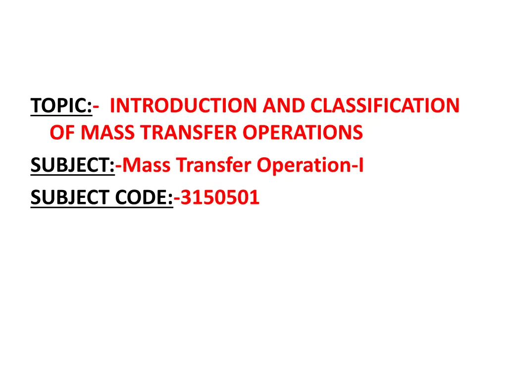 topic introduction and classification of mass