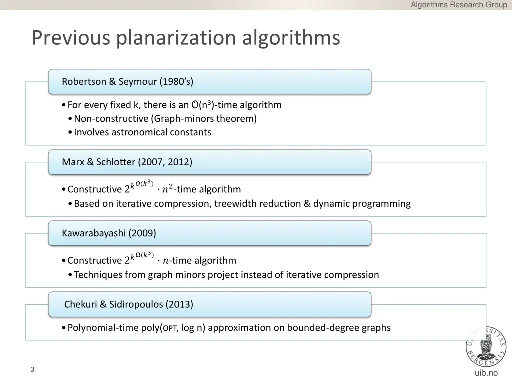 algorithms research group 1