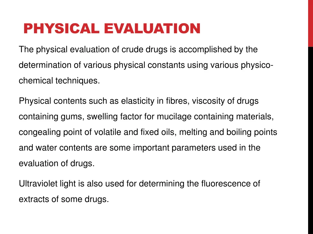 physical evaluation