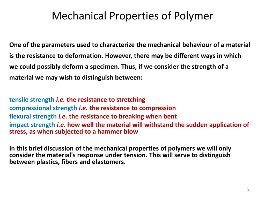 mechanical properties of polymer 2