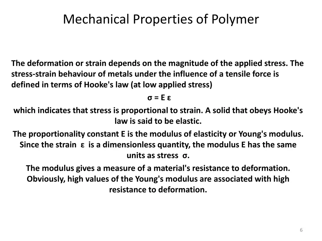 mechanical properties of polymer 5