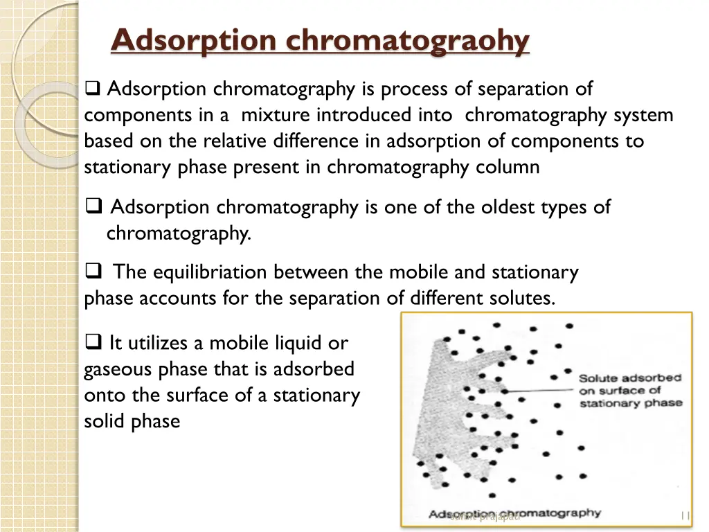 adsorption chromatograohy