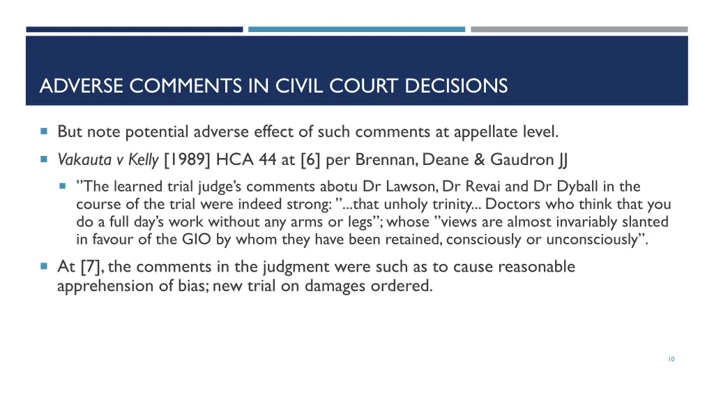 adverse comments in civil court decisions 1