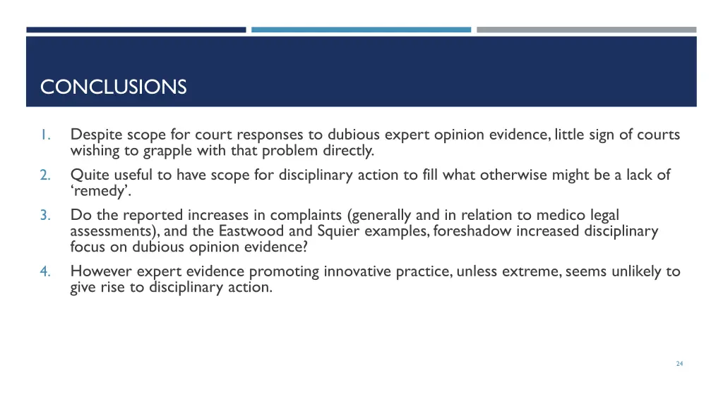 conclusions