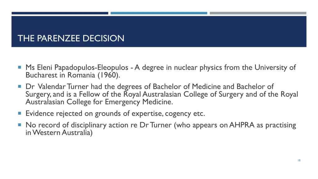 the parenzee decision 2