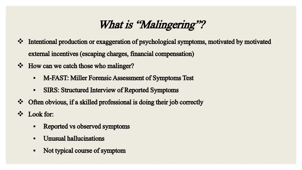 what is malingering what is malingering