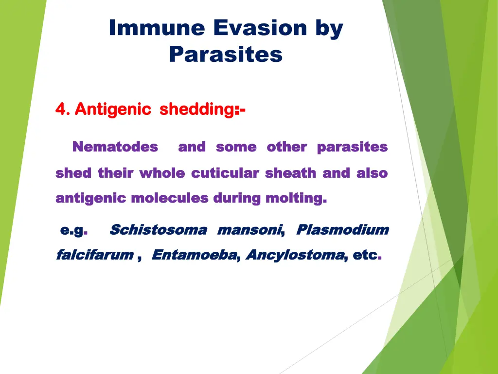 immune evasion by parasites 4
