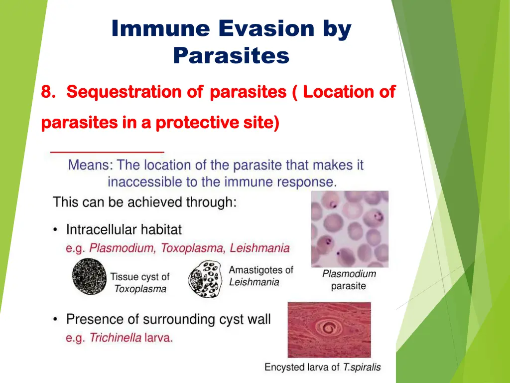 immune evasion by parasites 9
