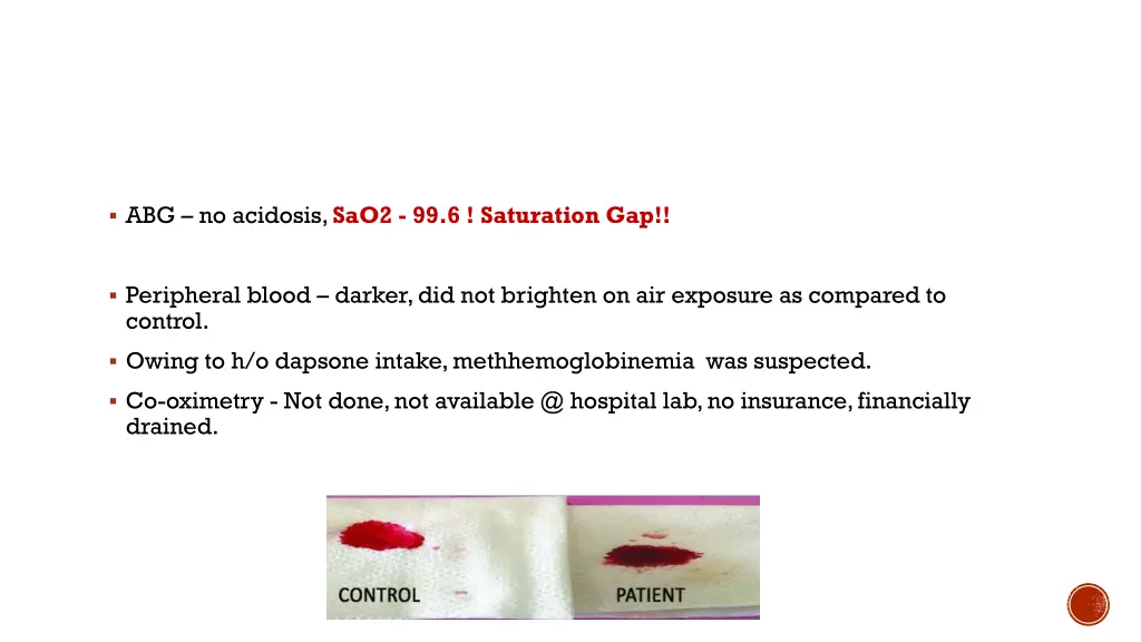 abg no acidosis sao2 99 6 saturation gap