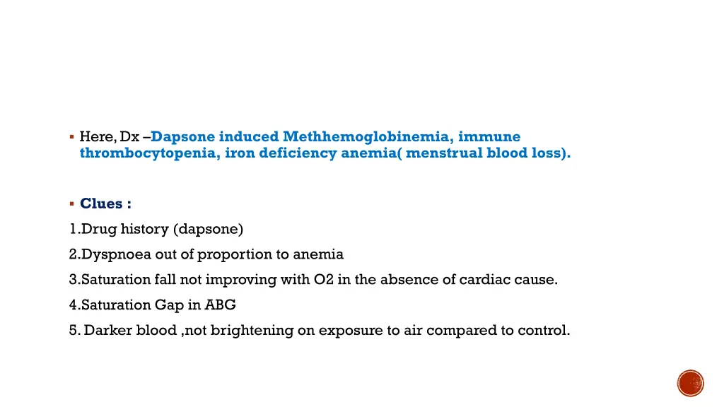 here dx dapsone induced methhemoglobinemia immune