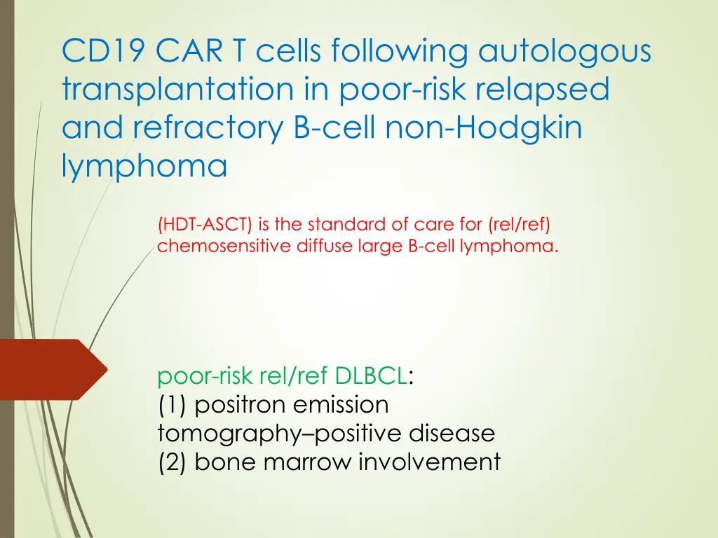cd19 car t cells following autologous