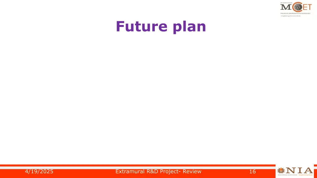 future plan