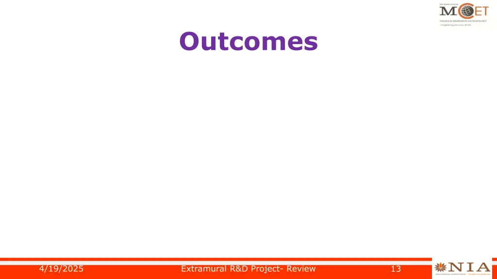 outcomes