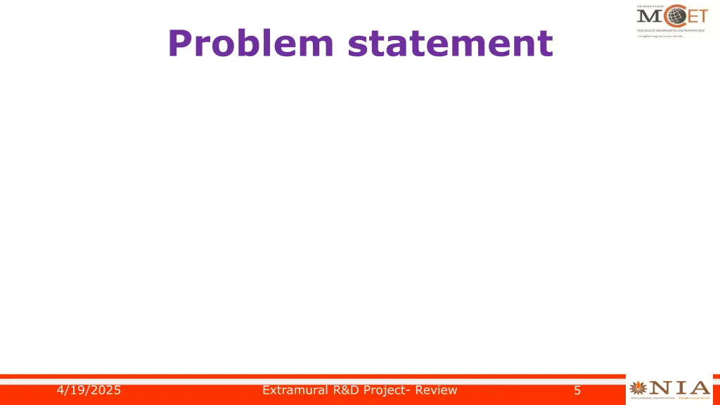 problem statement