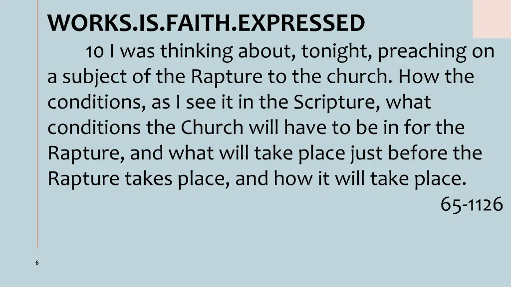 works is faith expressed 10 i was thinking about