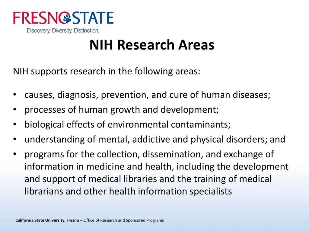 nih research areas