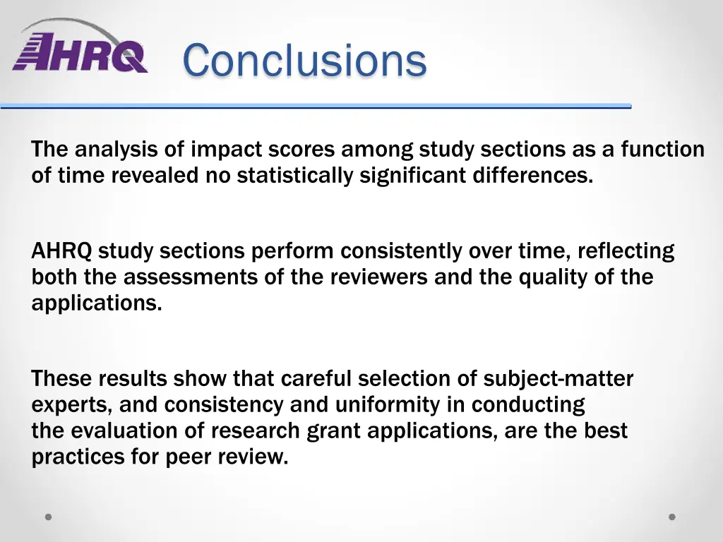 conclusions