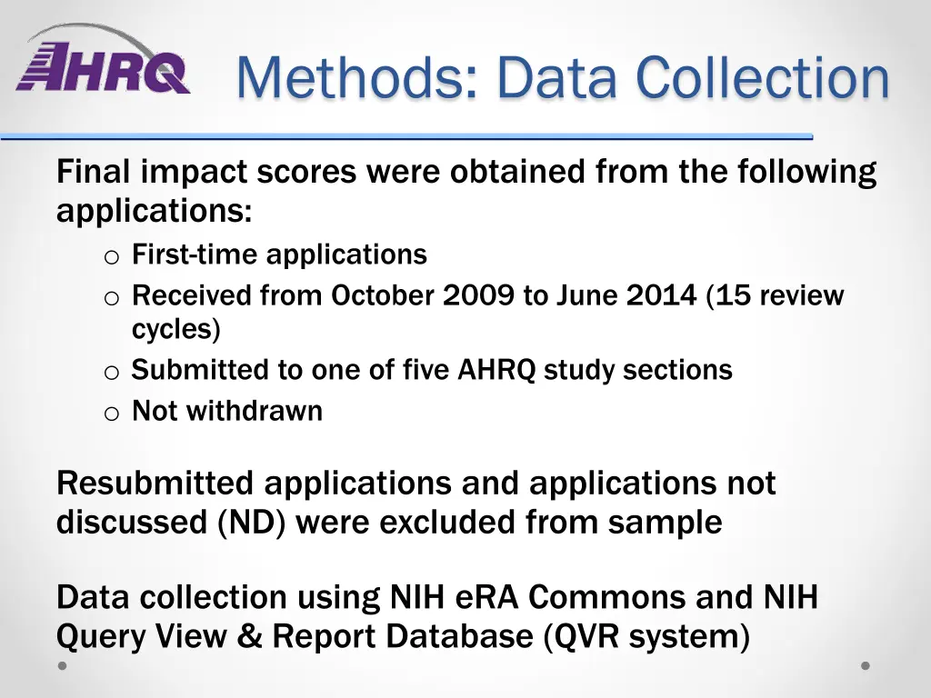 methods data collection