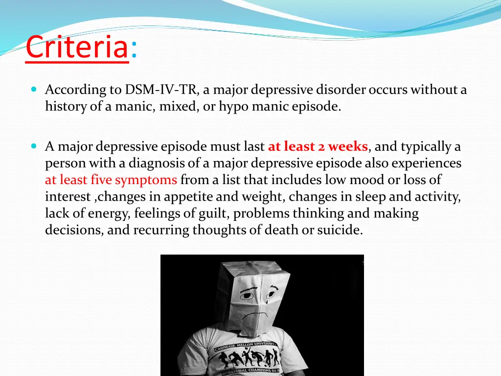 criteria