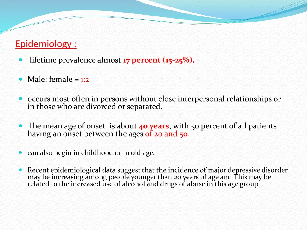 epidemiology