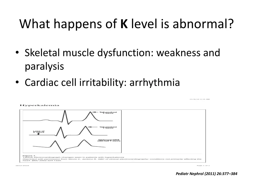 what happens of k level is abnormal