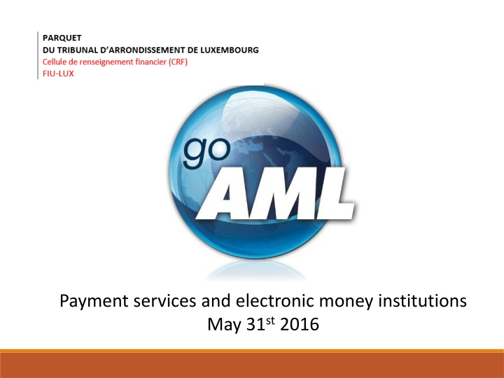 payment services and electronic money
