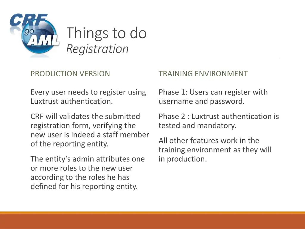 things to do registration