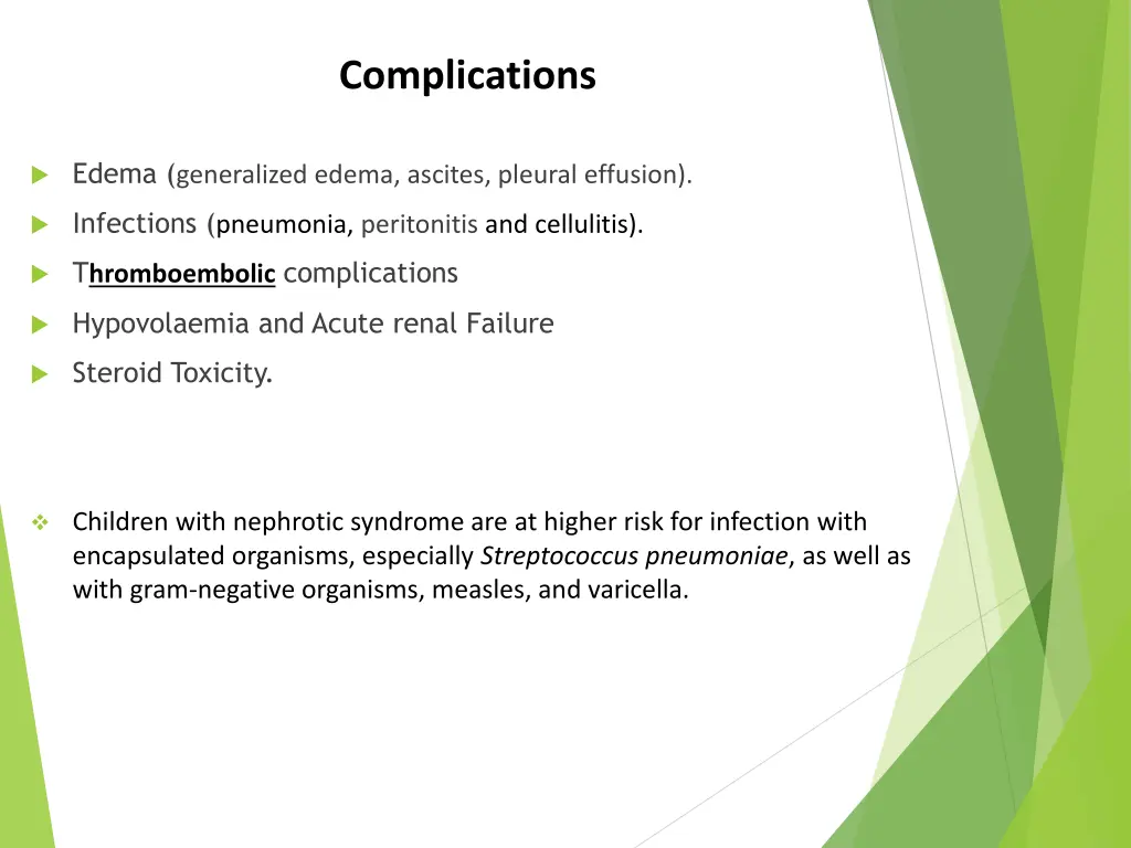 complications