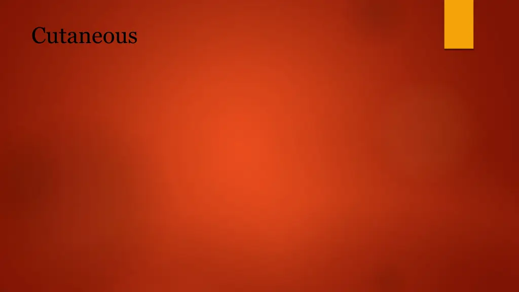 cutaneous