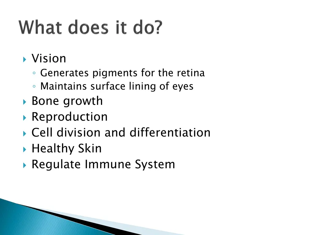 vision generates pigments for the retina