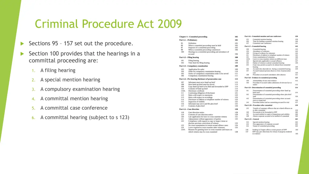 criminal procedure act 2009