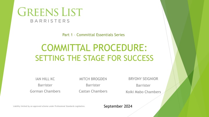 part 1 committal essentials series