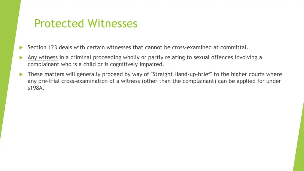 protected witnesses