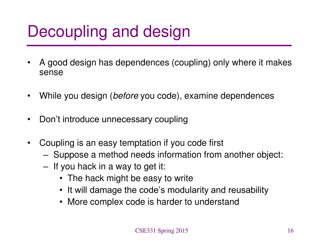 decoupling and design