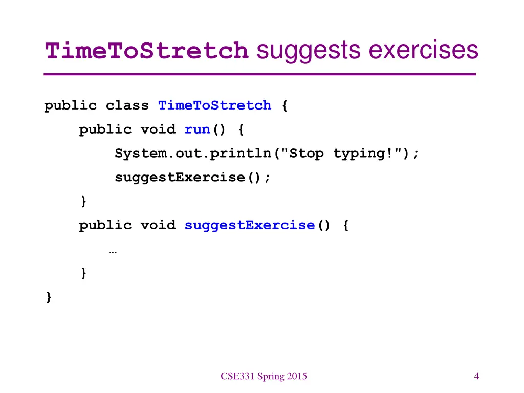 timetostretch suggests exercises