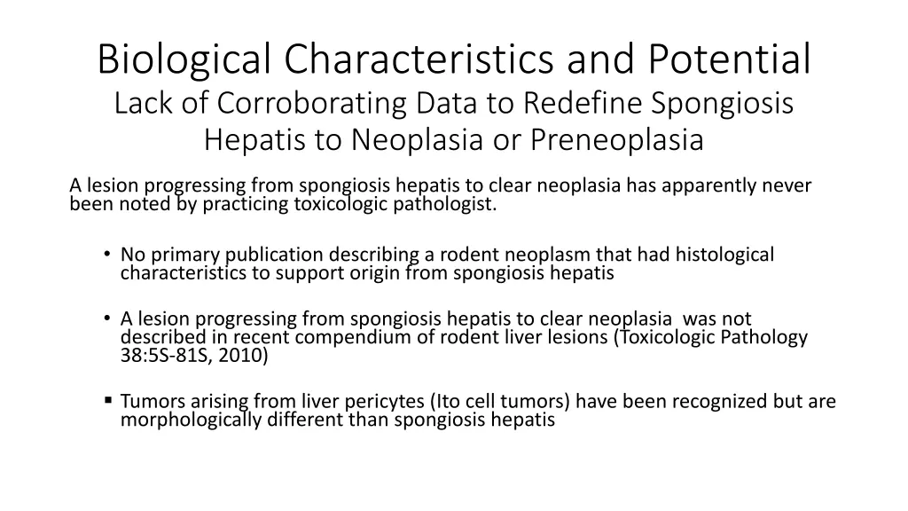 biological characteristics and potential lack