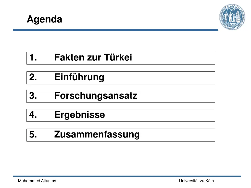 agenda