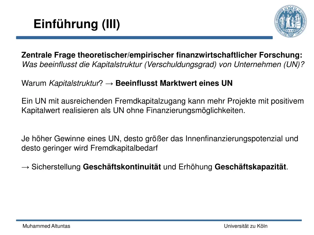 einf hrung iii