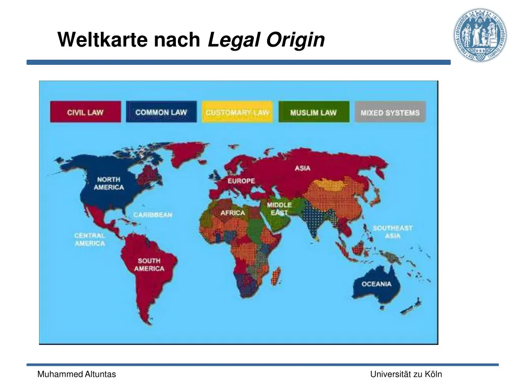 weltkarte nach legal origin